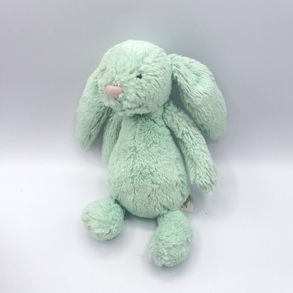 Jellycat Green (Mint?) Bunny Rabbit - Retired, Small size - Picture 2 of 9